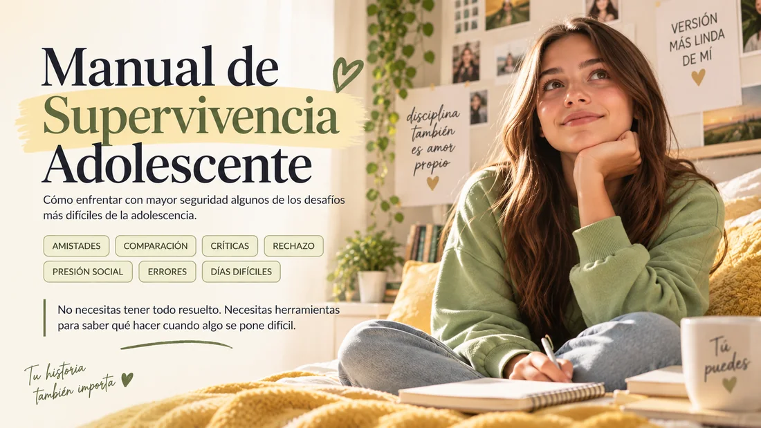 Portada original del bono Manual de Supervivencia Adolescente